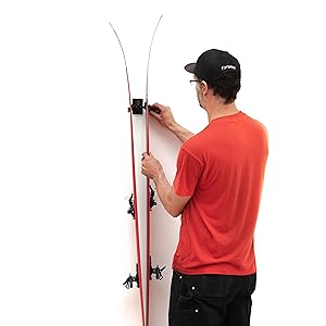 Wall Mounting of Rocker Ski Rack