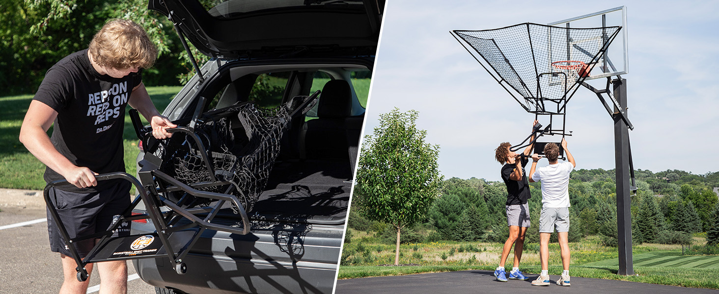 Dr. Dish iC3 Basketball Rebounder Net Return System