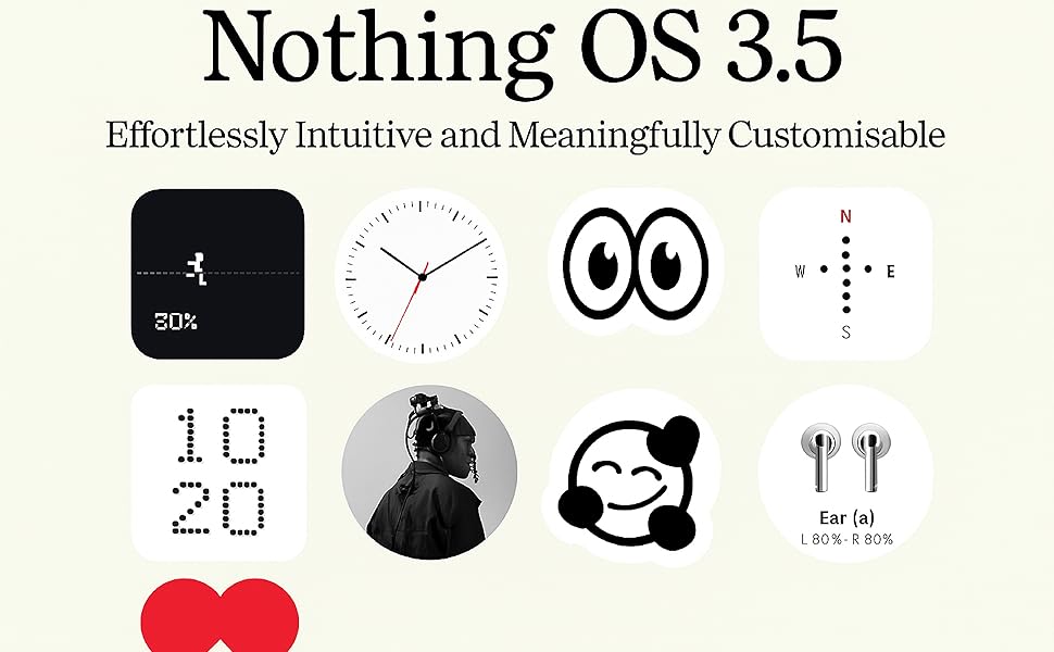 Nothing OS 3.5 user interface with customisable widgets and intuitive icons