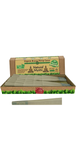 Pre Rolled Cones 1 1/4 Size – Hemp Rolling Paper With Raw Organic Fibers Classic Preroll 50 Pack