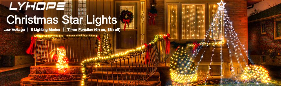star Christmas lights
