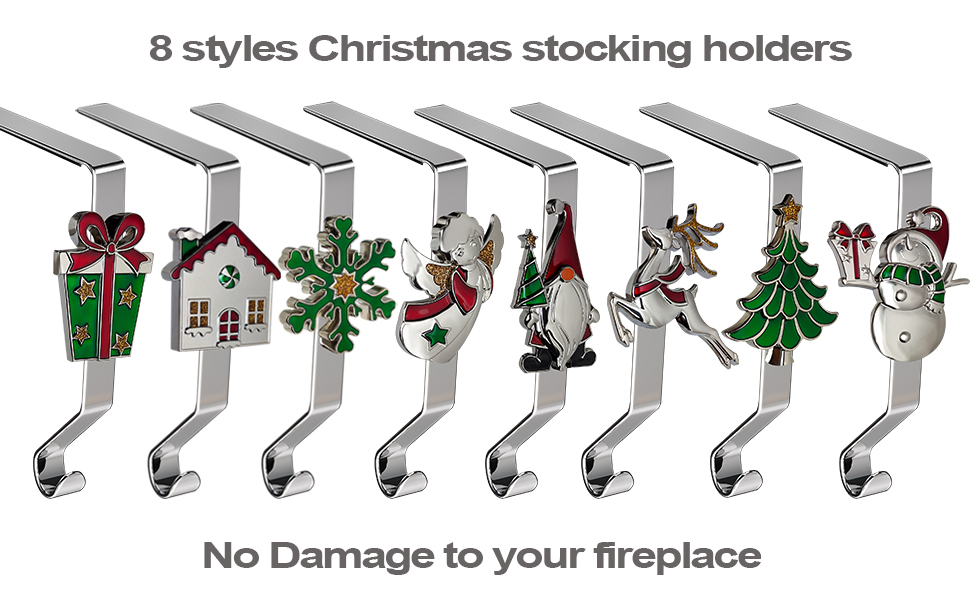 2023 New Christmas Stocking Holders Set of 5, Christmas