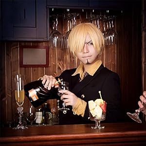 ACOS ワンピース サンジ 衣装 + ウィッグ Amazon.co.jp: ワンピース サンジ ウィッグ ヘアネット付き