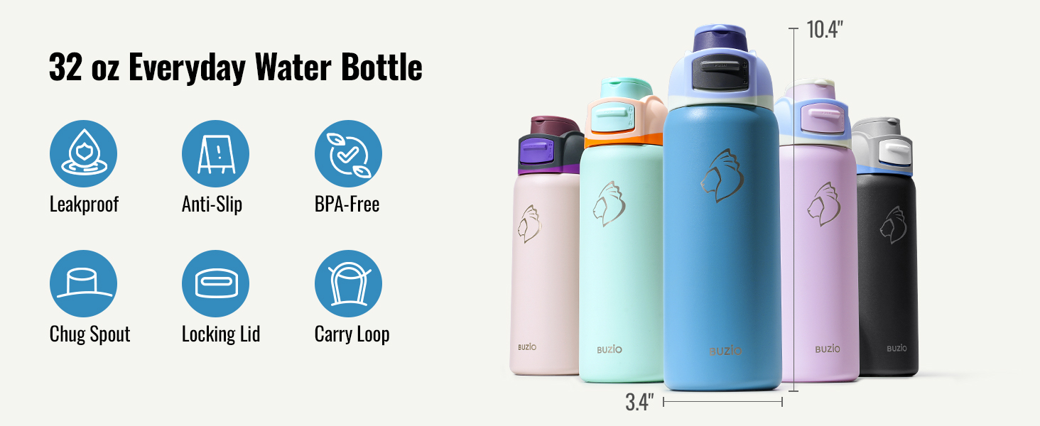 Stainless steel water bottle