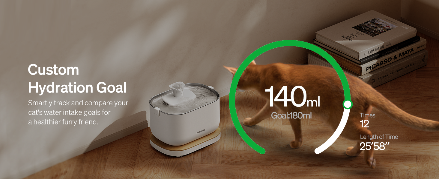 PETLIBRO App Monitoring Cat Water Fountain Dockstream Smart Wi-Fi Cat Fountain pc07