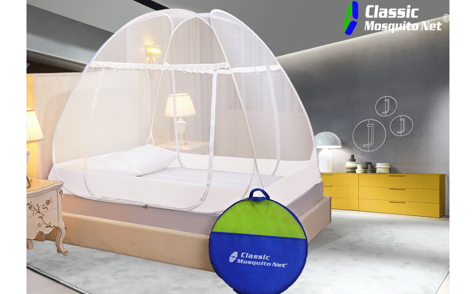 Classic Mosquito Net for Double Bed King Size Foldable Premium