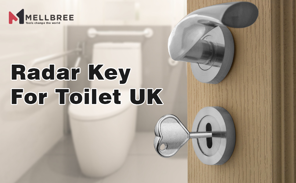 3 Pack Disabled Toilet Key UK, Mellbree Upgraded AllMetal Toilet Key