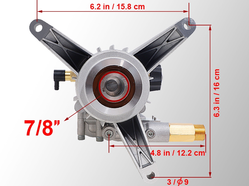 Biswing Pressure Washer Pump, 7/8"