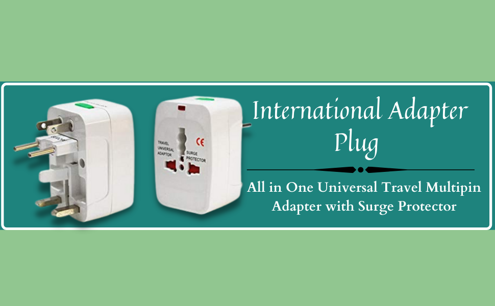 Aerico International Adapter Plug for (US,AUS,NZ,Europe,UK), All in One