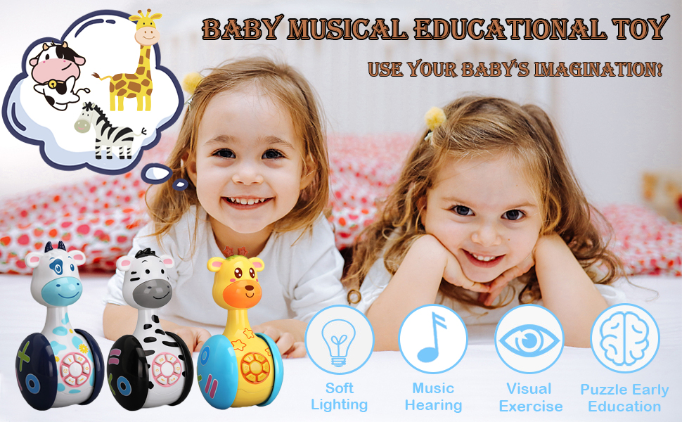 Musical Baby Toys Age 1 Present for 1 year old Boys Girls Baby Animal