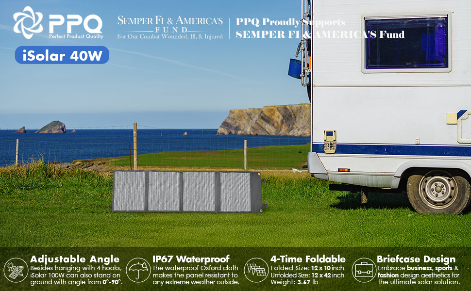 iSolar 40W PPQ Solar Panel Foldable A+_2