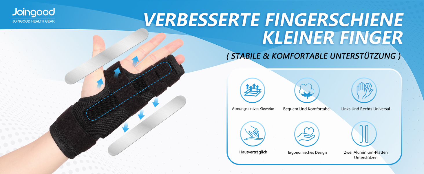 VERBESSERTE FINGERSCHIENE KLEINER FINGER