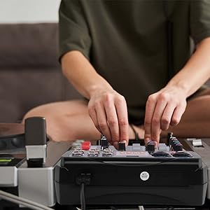 Professional Wireless DJ Audio Mixer