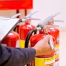 Fire extinguisher inspection