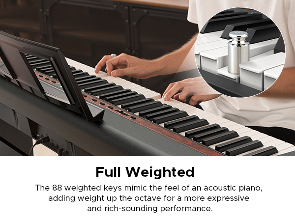 88 weighted keys