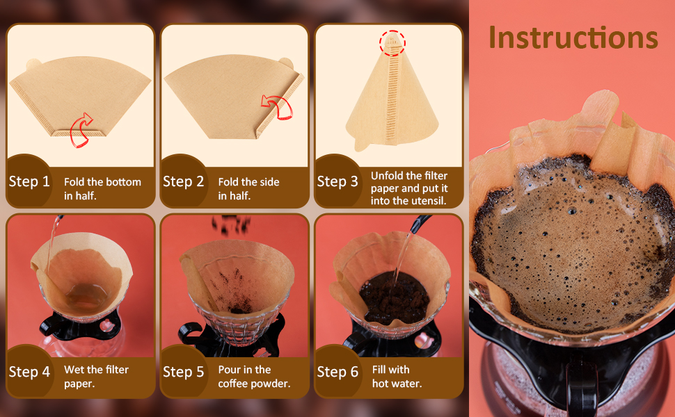 esLife Cone Coffee Filters 2120Pcs Disposable Coffee