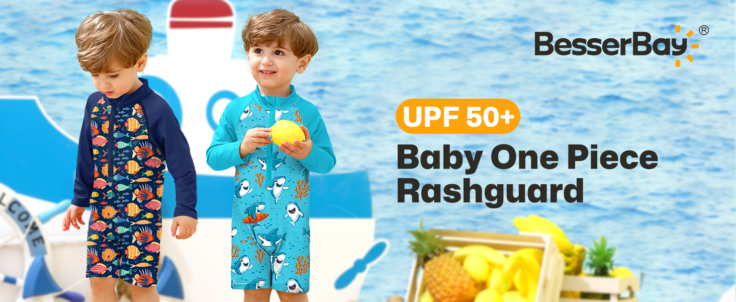 BesserBay Unisex Baby One Piece Swimsuit