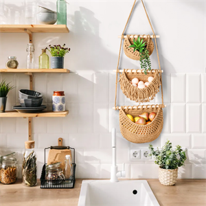 fruit hanging baskets for kitchen