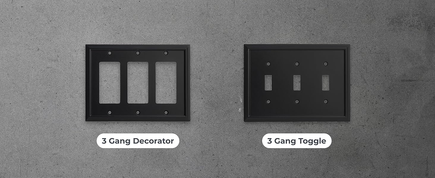 3 Gang Outlet Covers