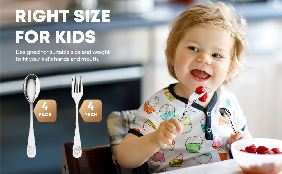 Stainless Steel Kids Silverware Set