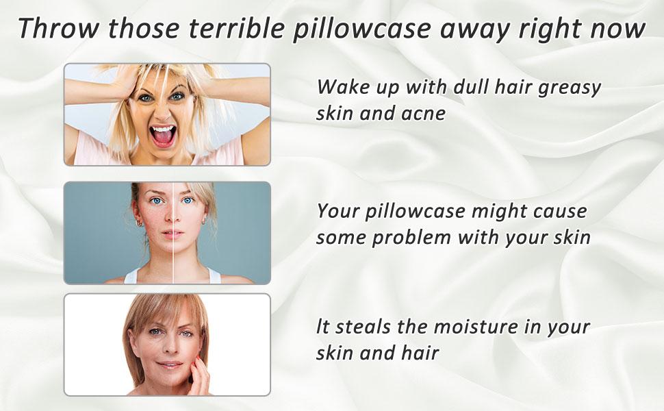 Texbee Silk Pillowcase for Hair and Skin 1PC Both Sides Natural Silk