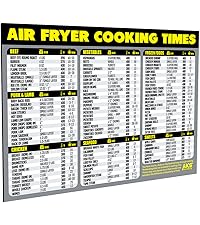 Air Fryer Cheat Sheet Magnet (Grey)