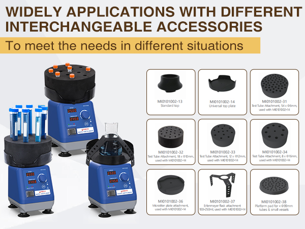 4E's USA Laboratory Vortex Mixer Accessories, Test Tube