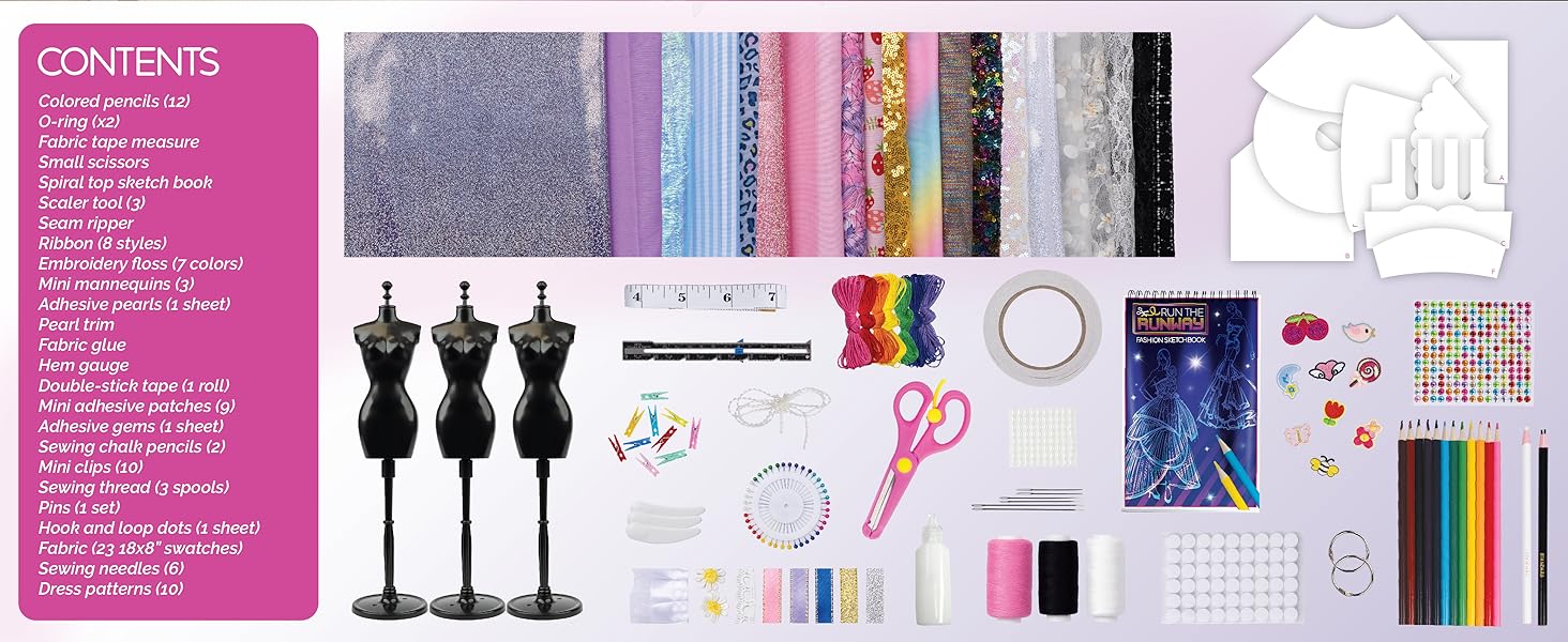 Over 450 Fabrics, Trims and Tools!