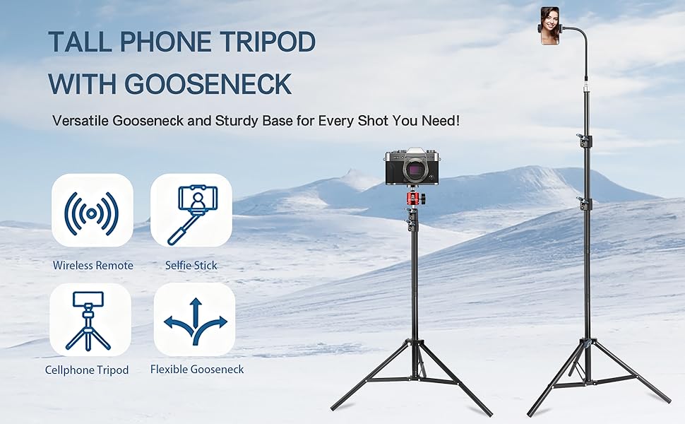 Flexible Gooseneck Tripod