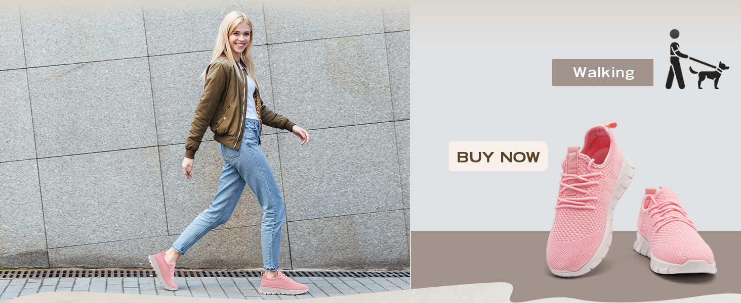 women walking trainers