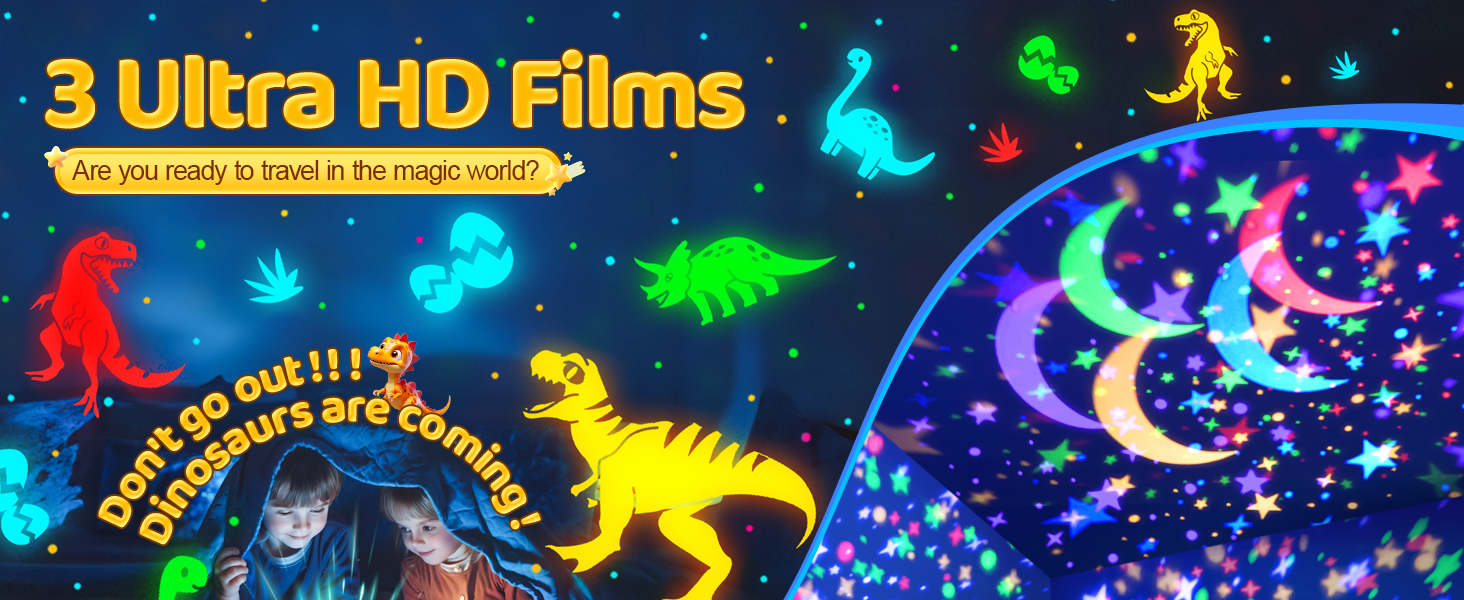 dinosaur night light for kids night light projector for kids room dinosaur toys for kids 3-5