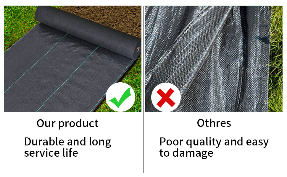 GDNaid 4ftx100ft Weed Barrier Landscape Fabric Heavy Duty