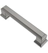 Alzassbg 10 Pack Brushed Black Nickel Cabinet Pulls, 3-3/4 Inch(96mm) Hole Centers Cabinet Handle...