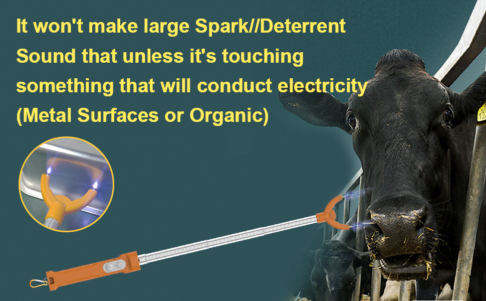 Hdroor Cattle Prod, Waterproof Electric Livestock Prod for