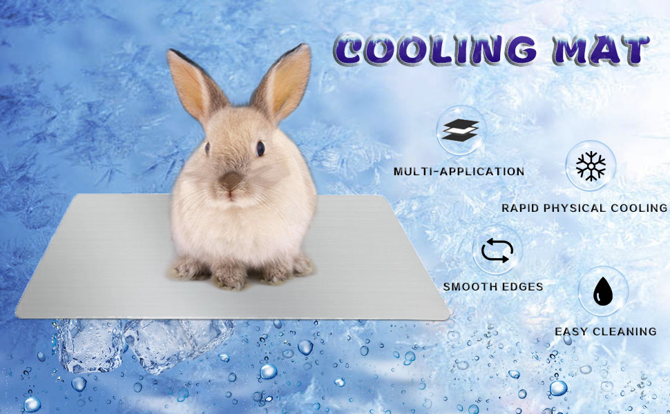 FIPASEN Rabbit Cooling Pad, 11.8x7.9 in Hamster Cooling