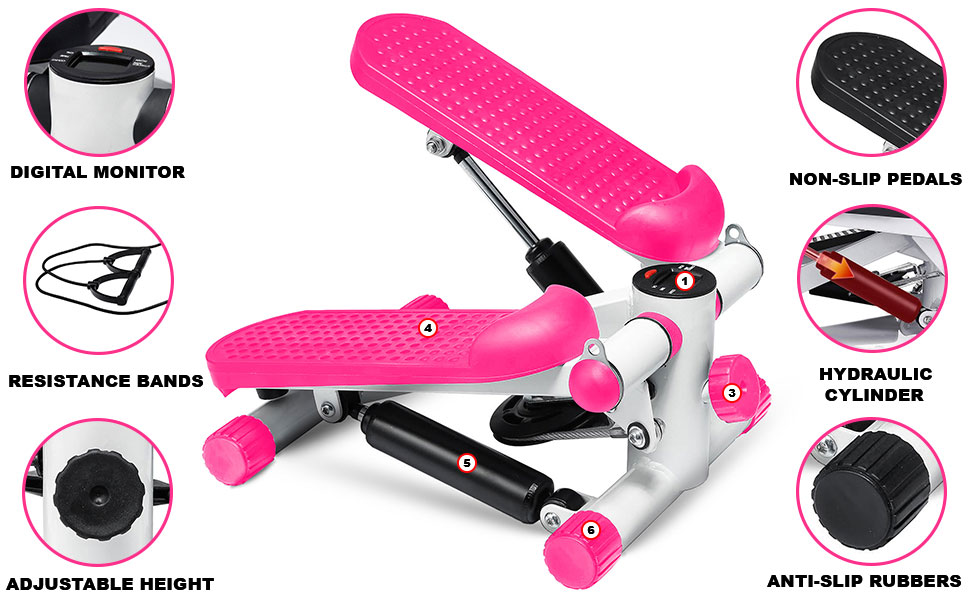 Lions Mini Stepper Exercise Machine Fitness Cardio Exercise Stepper