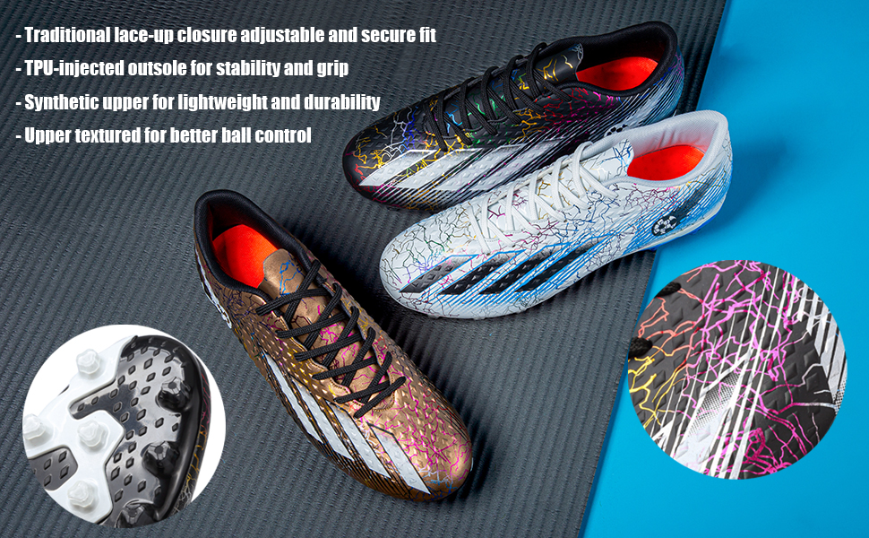 Fußballschuhe Herren Microfaser Cleats Professionelle Stollen Spikes