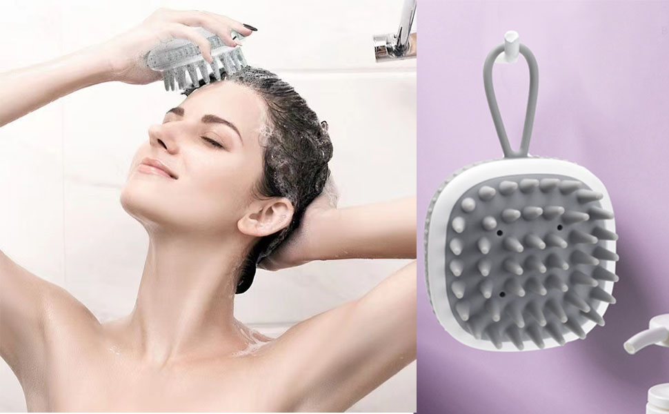 silicone scalp massager shampoo brush hair scrubber styling tools & appliances growth head scrub 