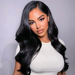 body wave human hair lace front wigs