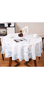 beach round tablecloth