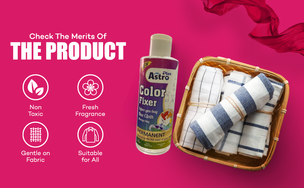 ASTRO PLUS + Fabric Color Fixer, Fabric Color Care Liquid, Cloths Color
