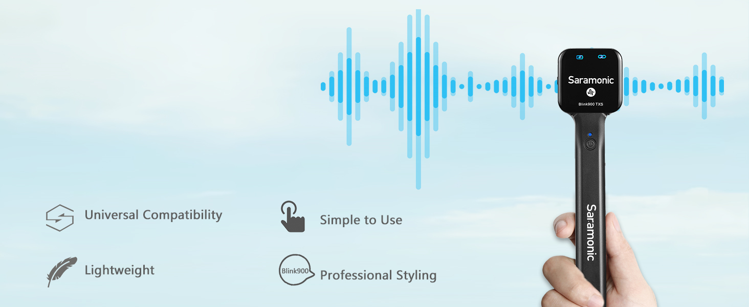 Wireless Handheld Microphone Holder, Saramonic Blink900 HMS Mic for Blink900 S1/S2/S3/S4/S5/S6/S20