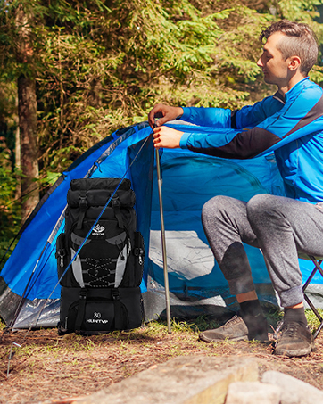 Sac à Dos de Randonnée pour Homme Femme Grande Capacité Sac à Dos Trekking