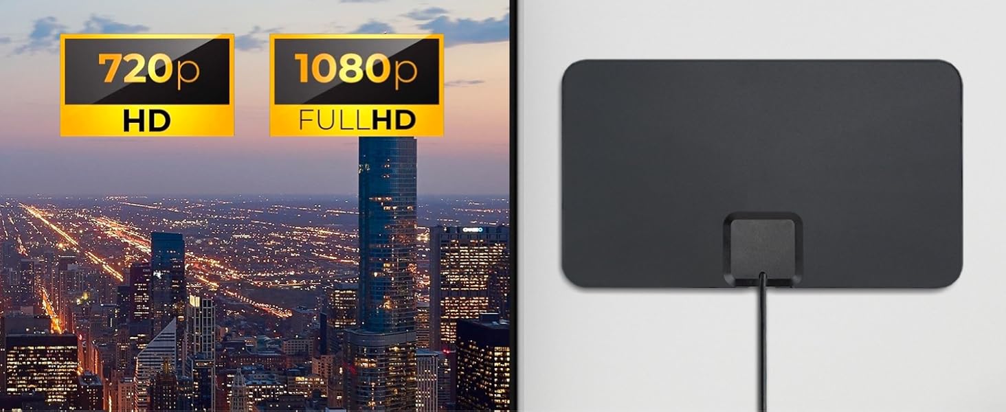 Novawave G2 TV Antenna Indoor HighPowered HD TV Antenna Up to 30