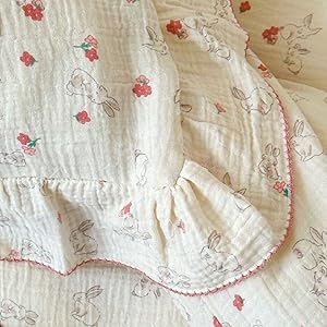 floral rabbit pillowcase for toddler