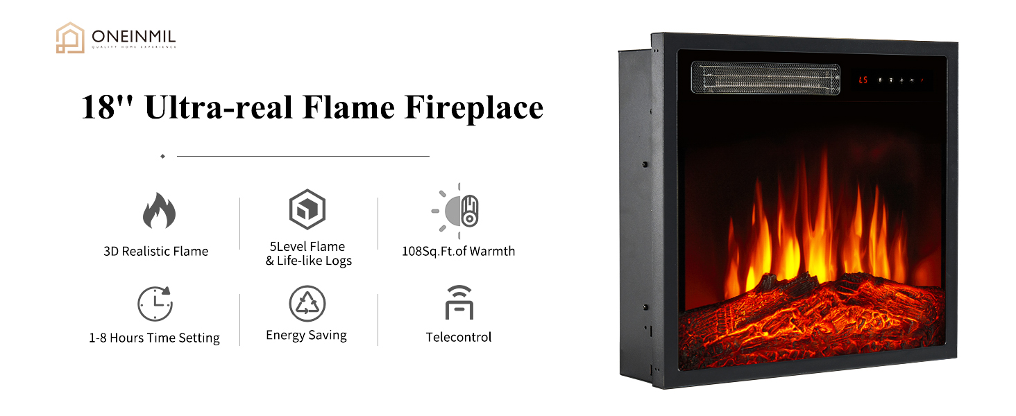 Modern Fireplace TV Stand