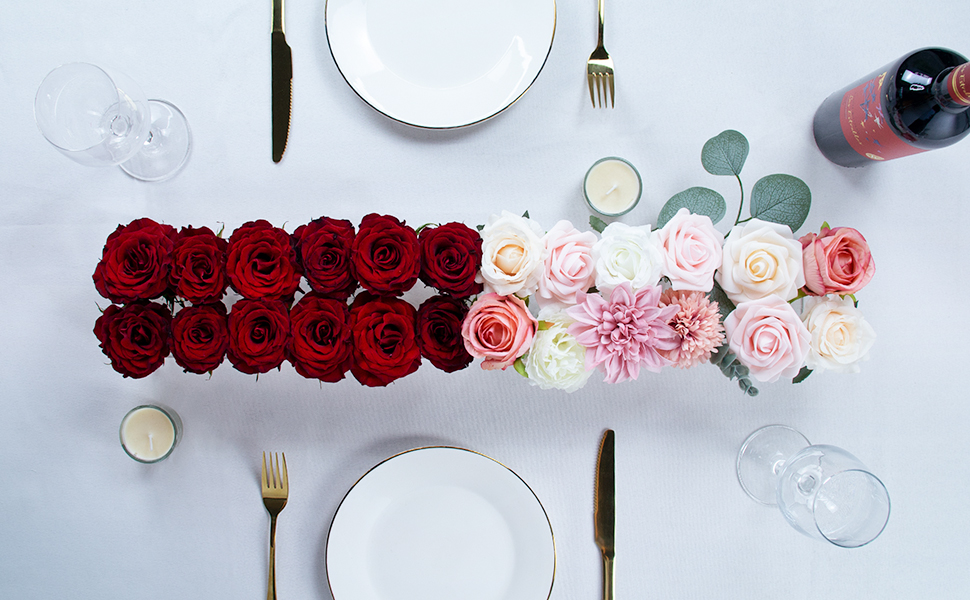 LOYWREE 2 Pack Flower Vase Acrylic Rectangular Floral