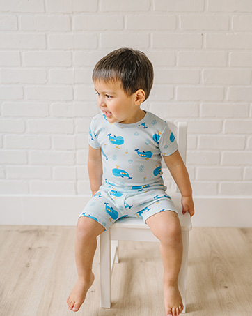 moimoln modal cotton graphics solid short toddler pajamas pjs baby girls boys unisex