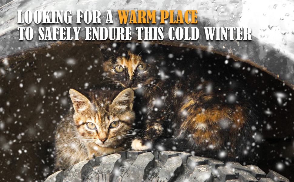 PETNF Outdoor Pet Heating Pad for Cats, Cat Heating Pad