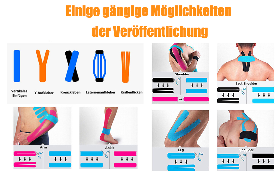 6 Rollen Kinesiologie Tape